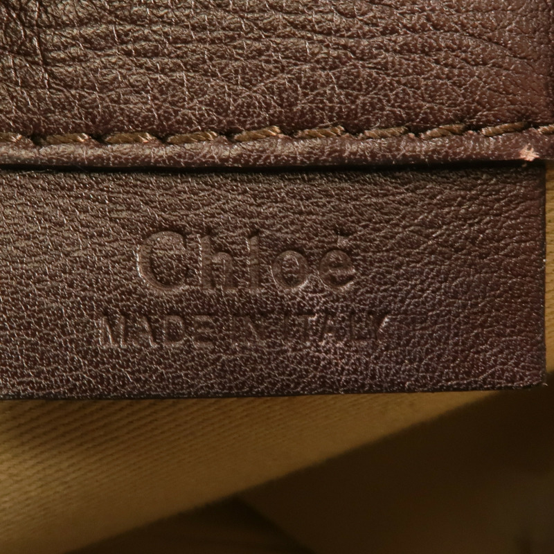 Chloe 牛皮皮革/麂皮皮革Faye Backpack金扣背包肩背兩用袋-5