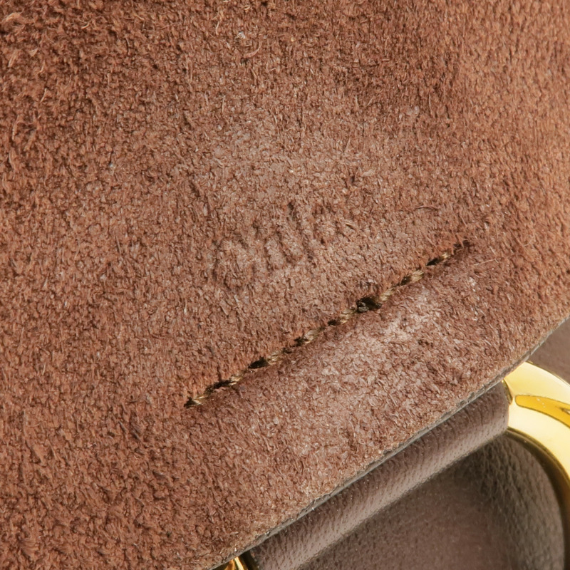 Chloe 牛皮皮革/麂皮皮革Faye Backpack金扣背包肩背兩用袋-17