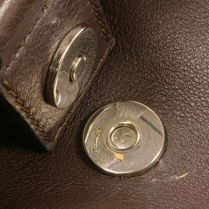 Chloe 牛皮皮革/麂皮皮革Faye Backpack金扣背包肩背兩用袋-21