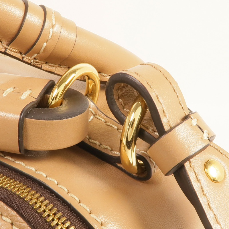 Chloe 牛皮皮革Small Daria Bag金扣手挽肩背兩用袋-16