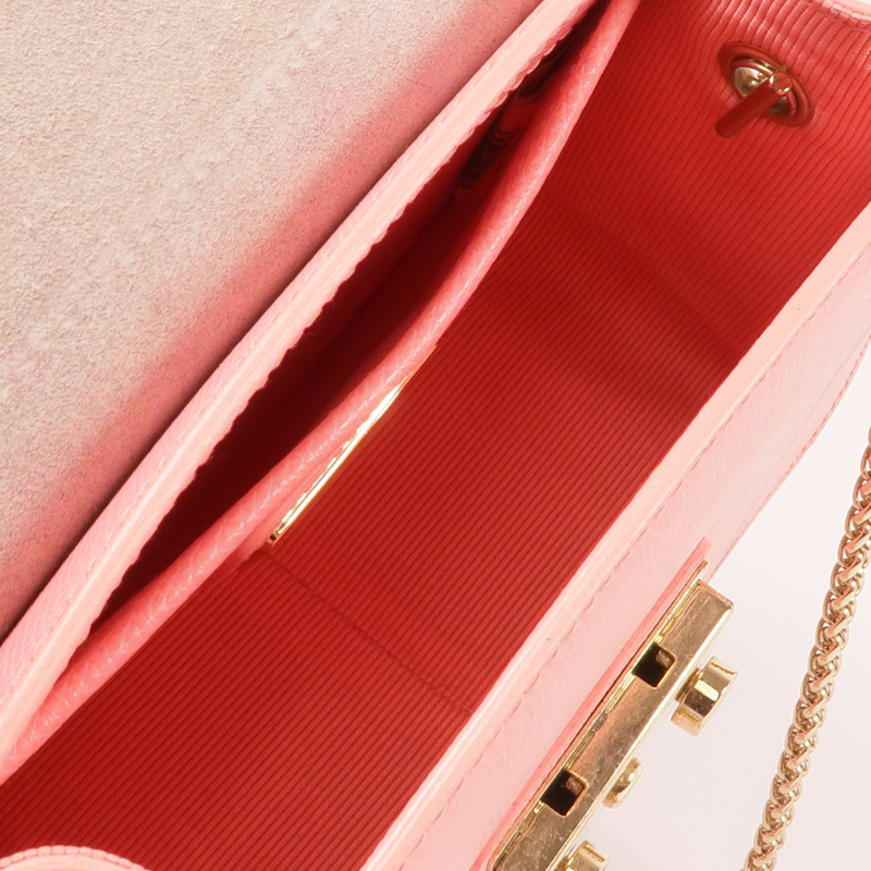 Furla 牛皮皮革Metropolis Mini Bag金扣鏈帶肩背袋-4