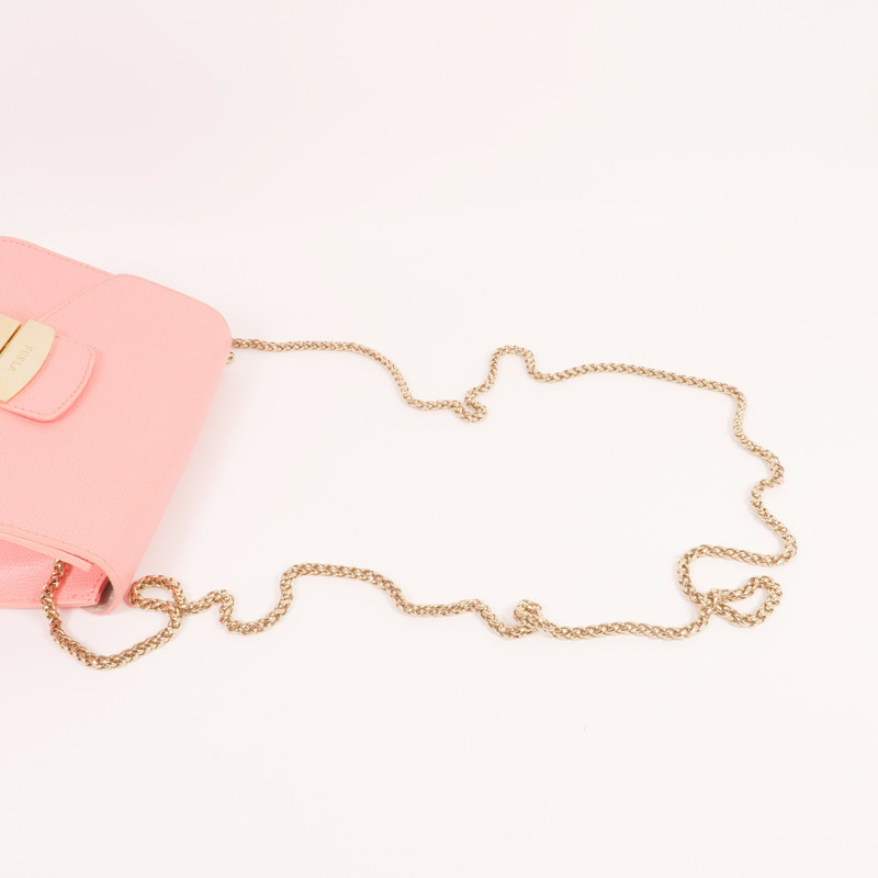 Furla 牛皮皮革Metropolis Mini Bag金扣鏈帶肩背袋-7