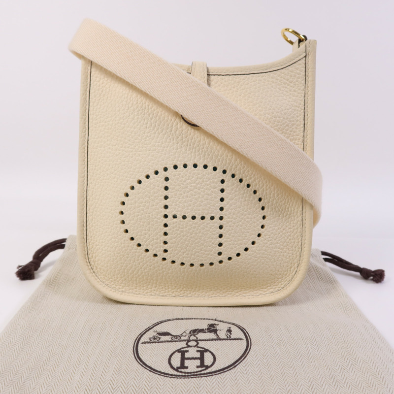 HERMES Clemence皮革Evelyne TPM金扣肩背袋Nata-7