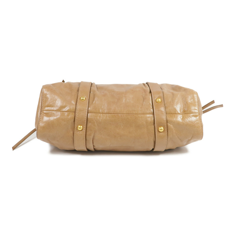 Miu Miu 牛皮皮革2 Way Shoulder Bag金扣手挽肩背兩用袋-3