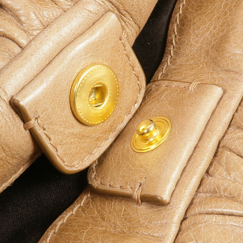 Miu Miu 牛皮皮革2 Way Shoulder Bag金扣手挽肩背兩用袋-18