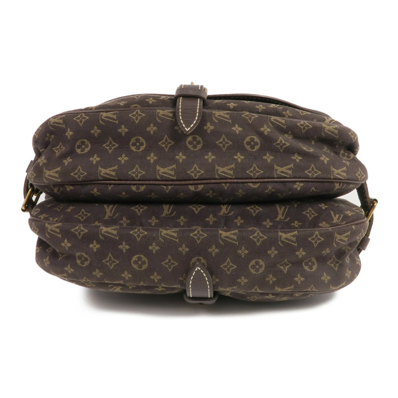 LOUIS VUITTON Monogram Mini Lin Saumur 30金扣肩背袋-3
