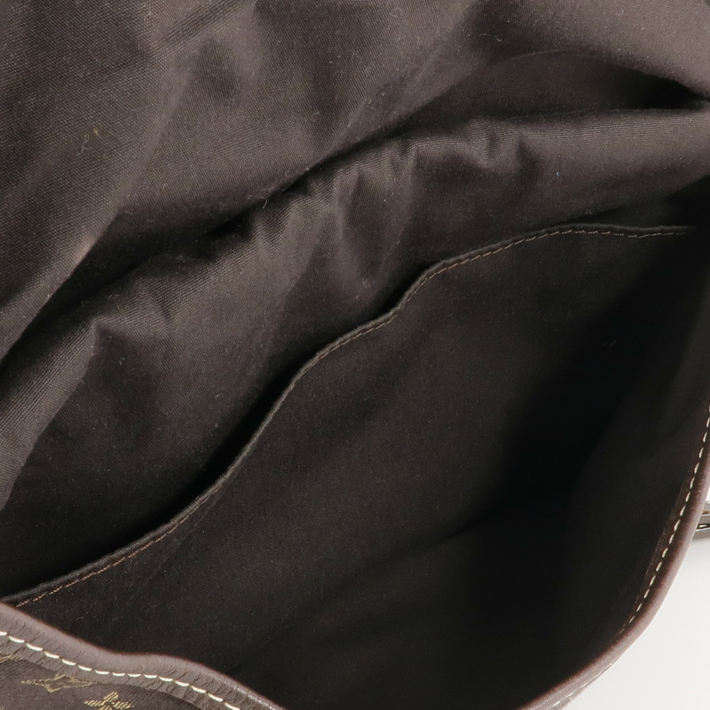 LOUIS VUITTON Monogram Mini Lin Saumur 30金扣肩背袋-5