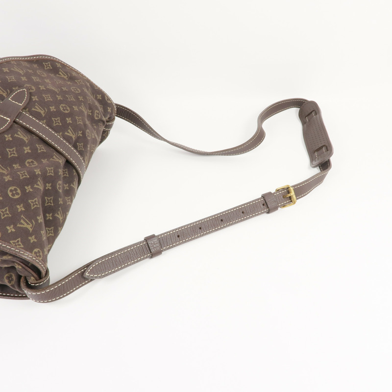 LOUIS VUITTON Monogram Mini Lin Saumur 30金扣肩背袋-8