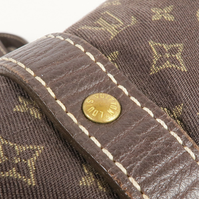 LOUIS VUITTON Monogram Mini Lin Saumur 30金扣肩背袋-16