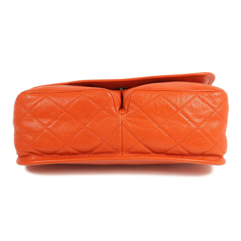 CHANEL 牛皮皮革Chain Shoulder銀扣鏈帶肩背袋-3