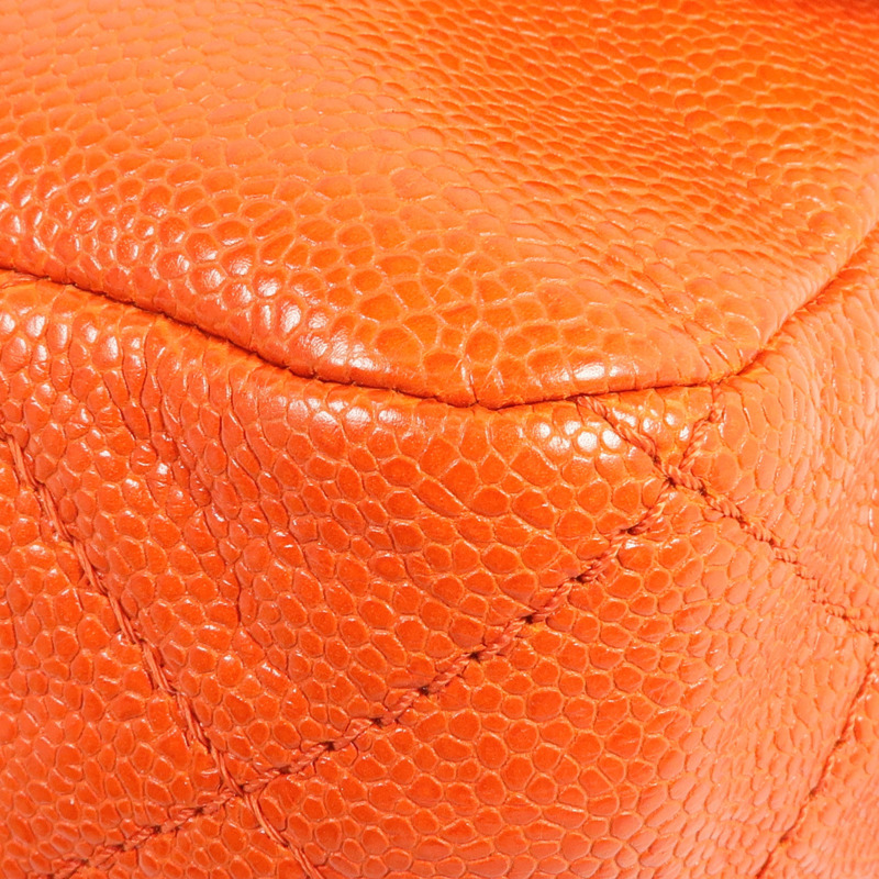 CHANEL 牛皮皮革Chain Shoulder銀扣鏈帶肩背袋-10