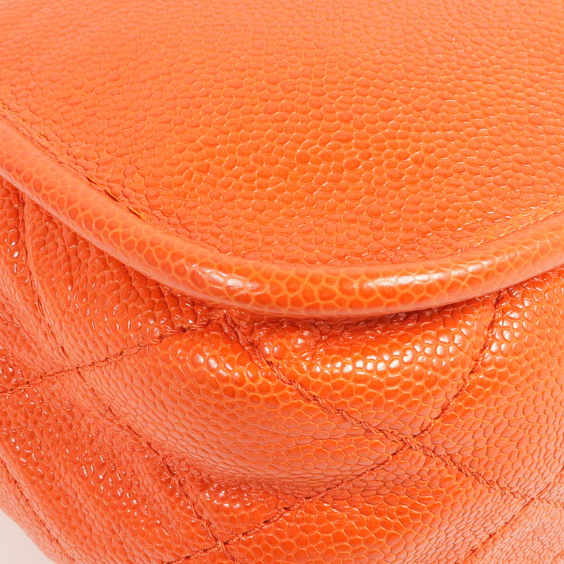 CHANEL 牛皮皮革Chain Shoulder銀扣鏈帶肩背袋-13