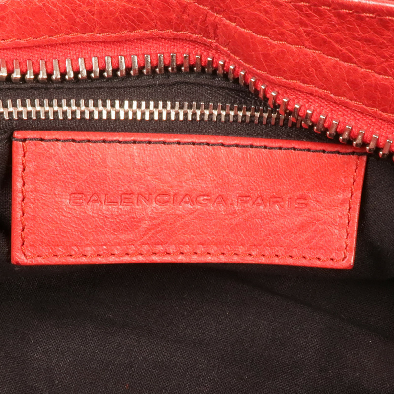 BALENCIAGA 牛皮皮革Giant City Bag銀扣手挽肩背兩用袋-5