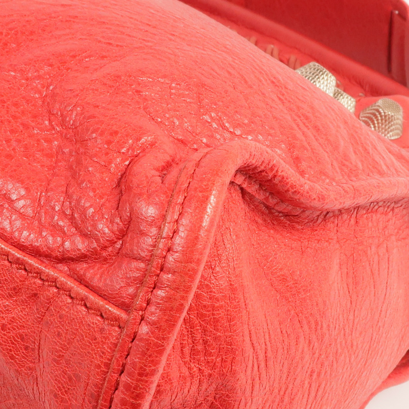 BALENCIAGA 牛皮皮革Giant City Bag銀扣手挽肩背兩用袋-11