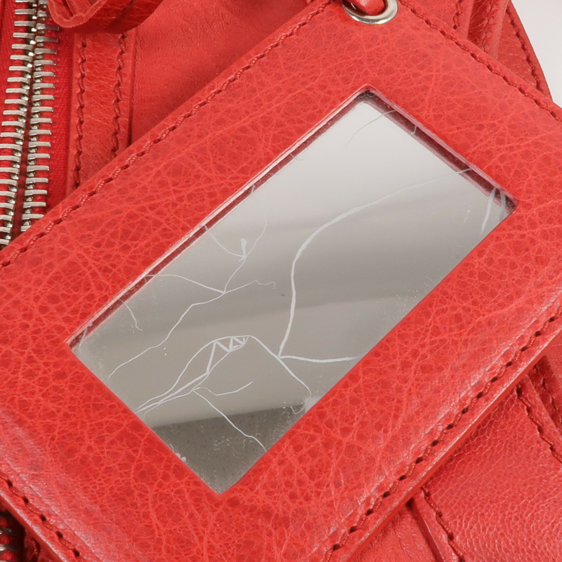 BALENCIAGA 牛皮皮革Giant City Bag銀扣手挽肩背兩用袋-20