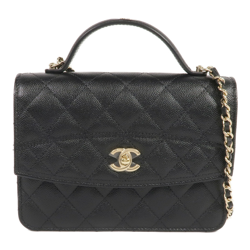 CHANEL 牛皮皮革25C Bag金扣肩背袋/手挽袋/背包-0