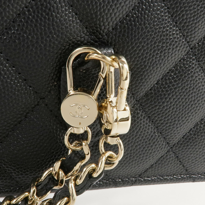 CHANEL 牛皮皮革25C Bag金扣肩背袋/手挽袋/背包-14