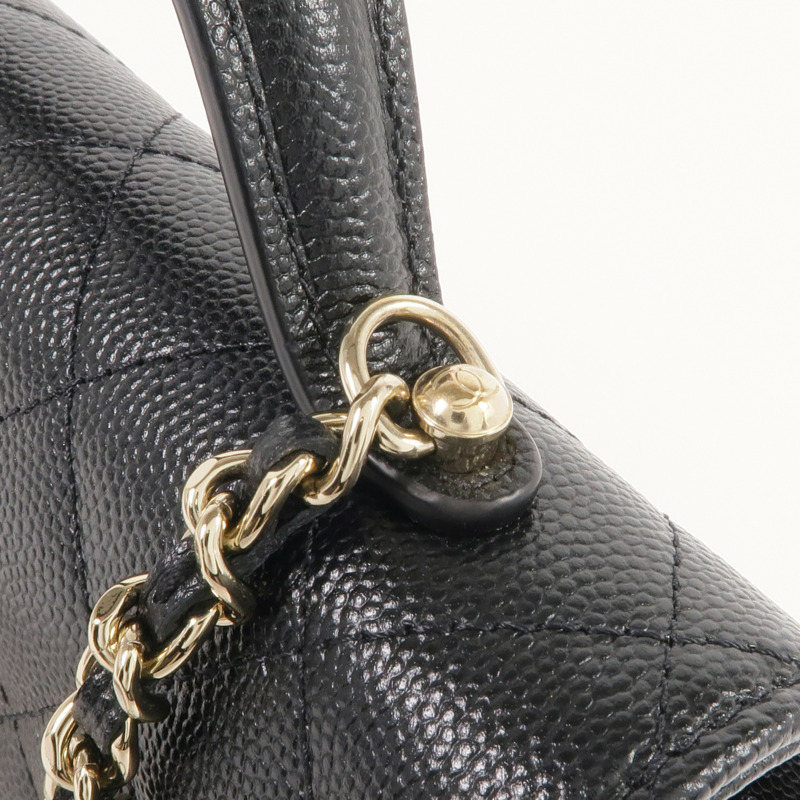 CHANEL 牛皮皮革25C Bag金扣肩背袋/手挽袋/背包-15