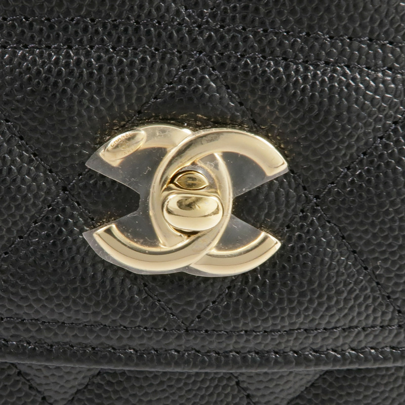 CHANEL 牛皮皮革25C Bag金扣肩背袋/手挽袋/背包-17