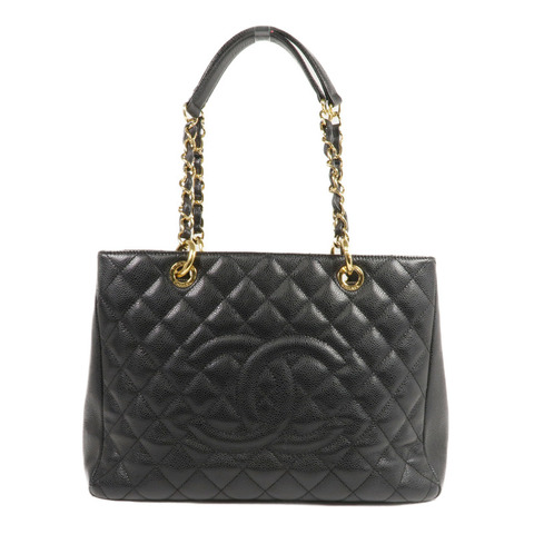 CHANEL 牛皮皮革GST Grand Shopping Tote金扣肩背袋/手挽袋