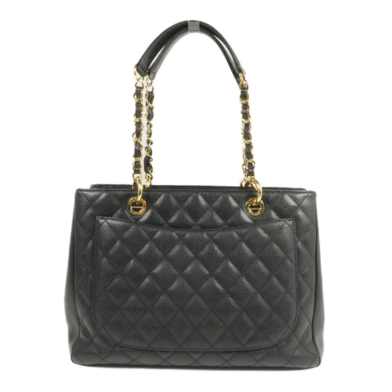 CHANEL 牛皮皮革GST Grand Shopping Tote金扣肩背袋/手挽袋-1