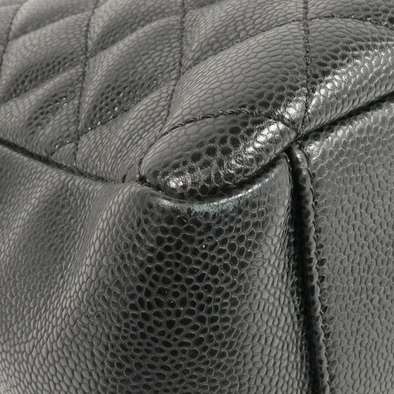 CHANEL 牛皮皮革GST Grand Shopping Tote金扣肩背袋/手挽袋-9