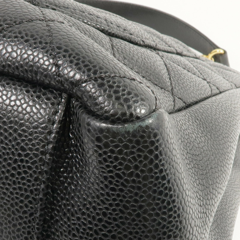 CHANEL 牛皮皮革GST Grand Shopping Tote金扣肩背袋/手挽袋-10