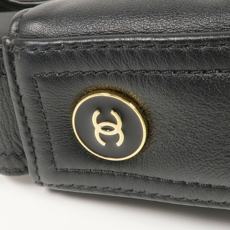 CHANEL 牛皮皮革Easy Mood Hobo Large金扣手挽肩背兩用袋-12