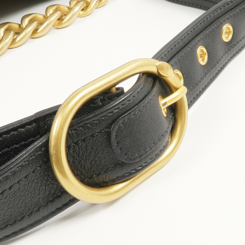 CHANEL 牛皮皮革Easy Mood Hobo Large金扣手挽肩背兩用袋-13