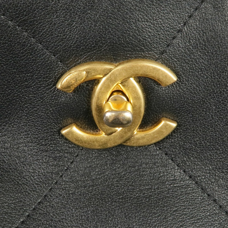 CHANEL 牛皮皮革Easy Mood Hobo Large金扣手挽肩背兩用袋-16