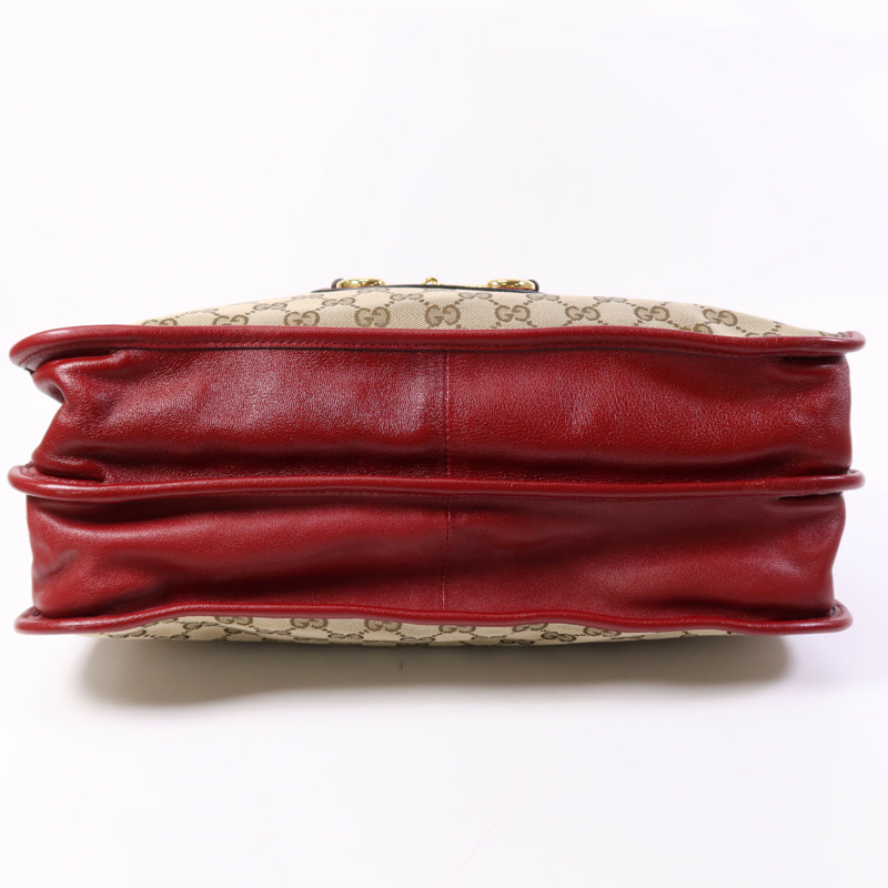 GUCCI 帆布2 Way Shoulder Bag金扣鏈帶手挽肩背兩用袋-3