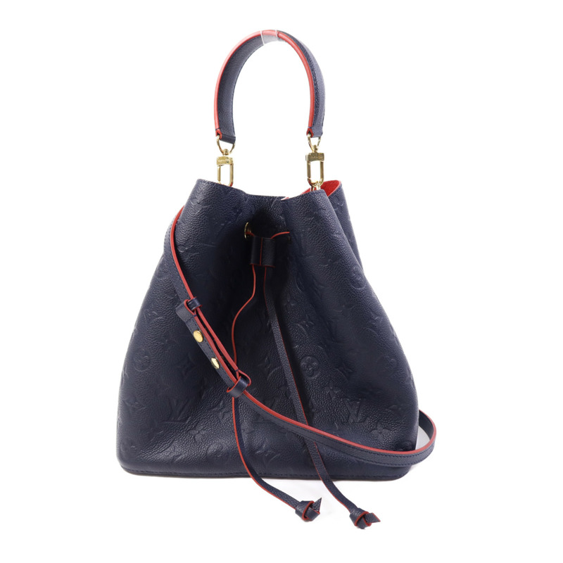 LOUIS VUITTON Monogram Empreinte Neo Noe MM金扣手挽肩背兩用袋-0