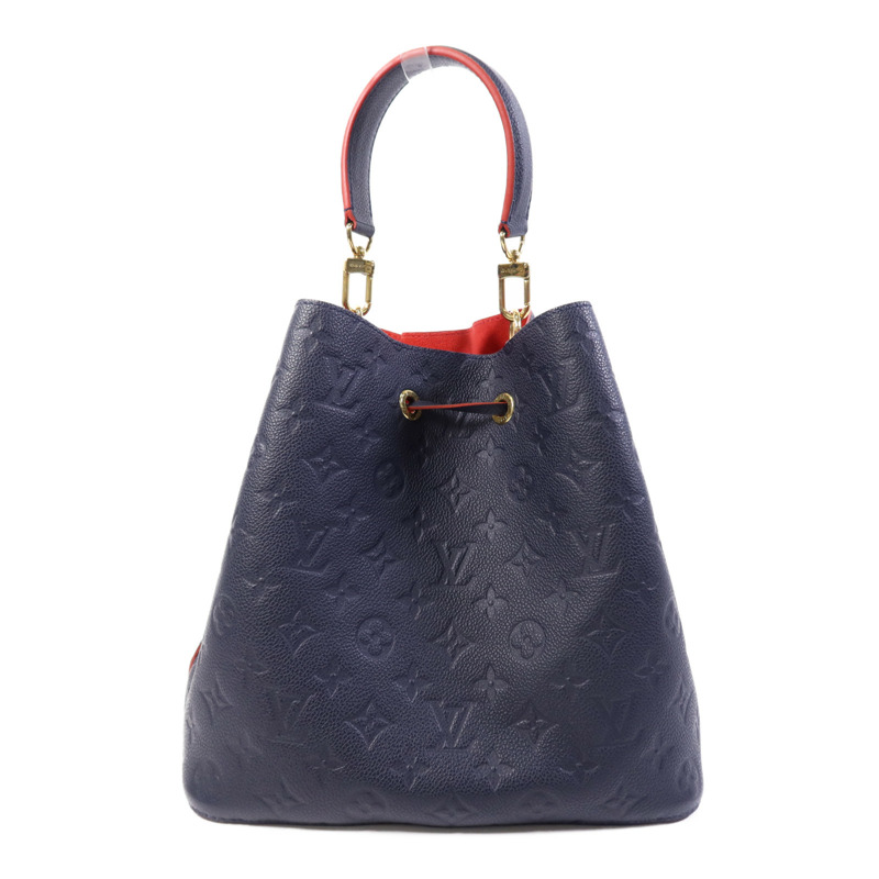 LOUIS VUITTON Monogram Empreinte Neo Noe MM金扣手挽肩背兩用袋-1