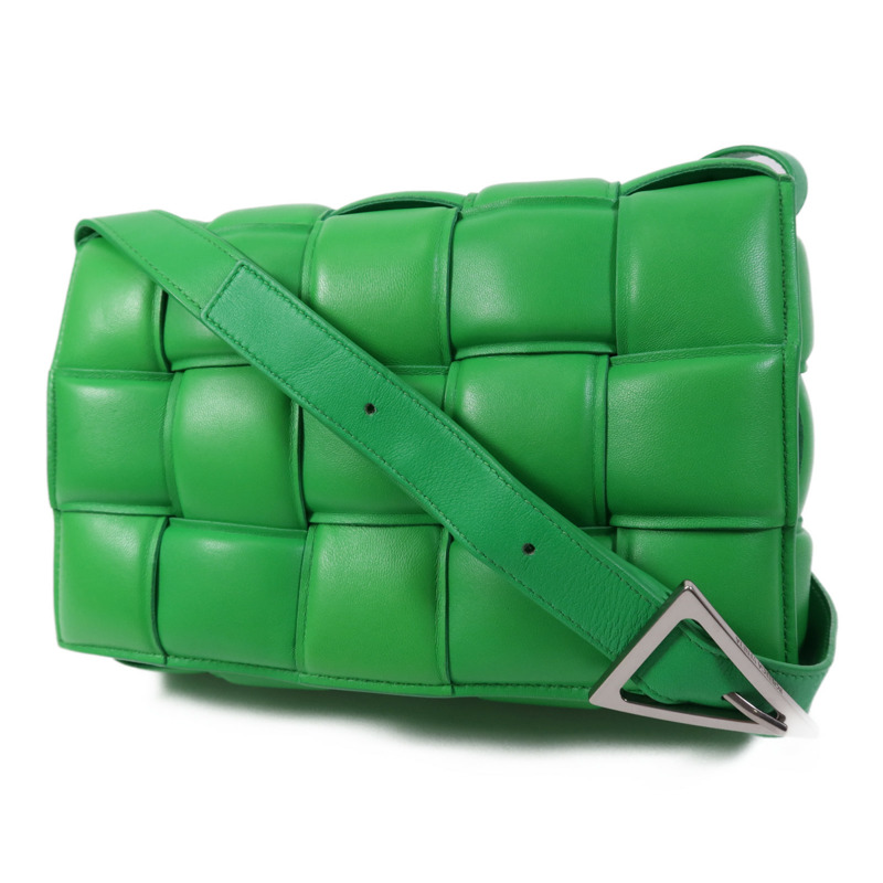 BOTTEGA VENETA 牛皮皮革Casstte Padded銀扣肩背袋-2