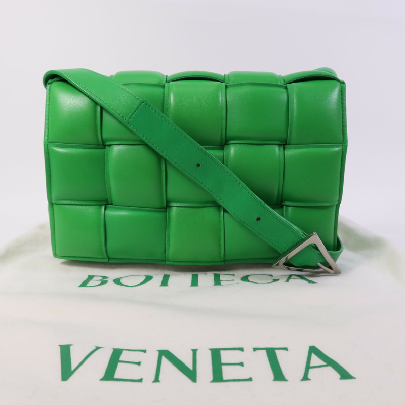 BOTTEGA VENETA 牛皮皮革Casstte Padded銀扣肩背袋-7