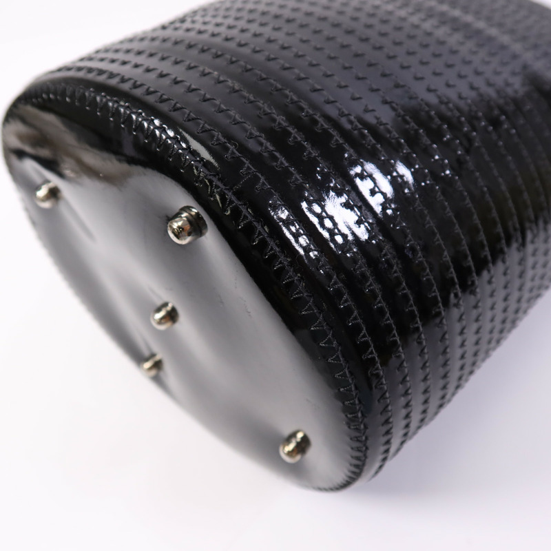 GUCCI 漆皮皮革Shoulder Bag銀扣肩背袋-9