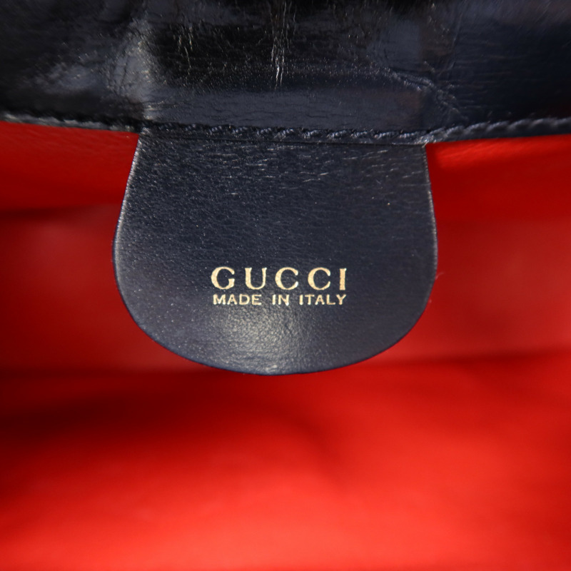 GUCCI 牛皮皮革Hand Bag金扣手挽袋-5