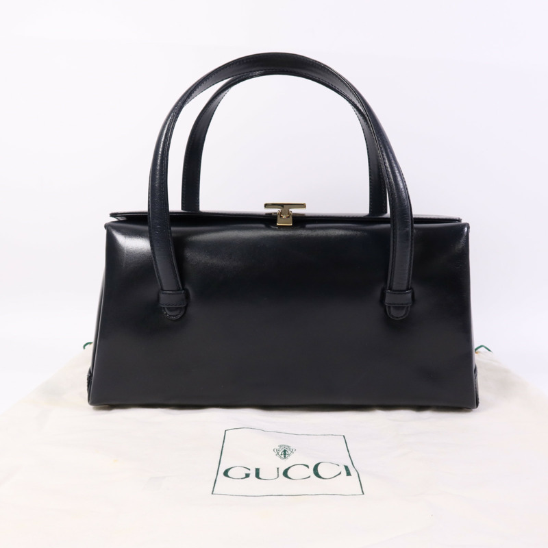 GUCCI 牛皮皮革Hand Bag金扣手挽袋-8