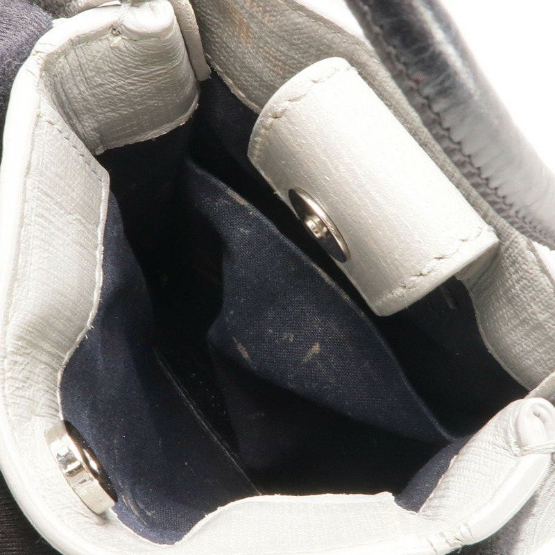 BALENCIAGA 牛皮皮革Mini Shopping Phone Holder銀扣手挽肩背兩用袋-4