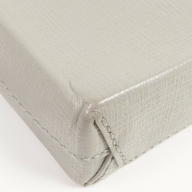 BALENCIAGA 牛皮皮革Mini Shopping Phone Holder銀扣手挽肩背兩用袋-9