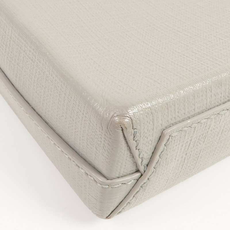 BALENCIAGA 牛皮皮革Mini Shopping Phone Holder銀扣手挽肩背兩用袋-11