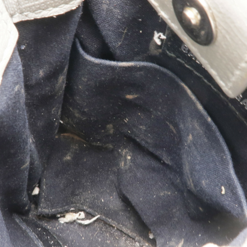 BALENCIAGA 牛皮皮革Mini Shopping Phone Holder銀扣手挽肩背兩用袋-15