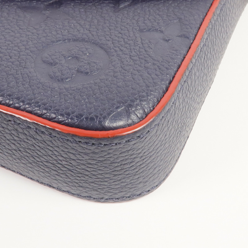 LOUIS VUITTON Monogram Empreinte Felicie Pochette金扣鏈帶肩背袋-8