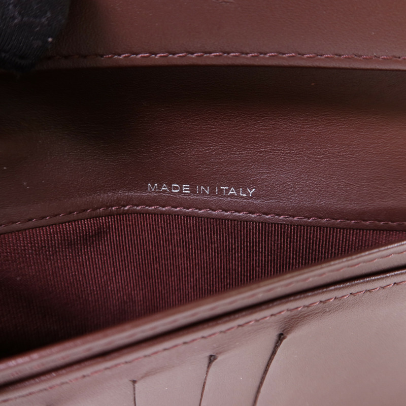 CHANEL 牛皮皮革Bifold Long Wallet銀扣長錢包-8