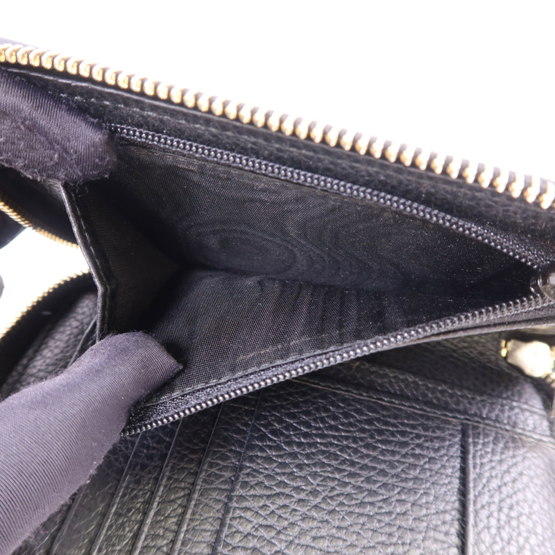 GUCCI 牛皮皮革Round Wallet金扣錢包-6