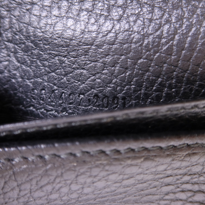 GUCCI 牛皮皮革Round Wallet金扣錢包-9