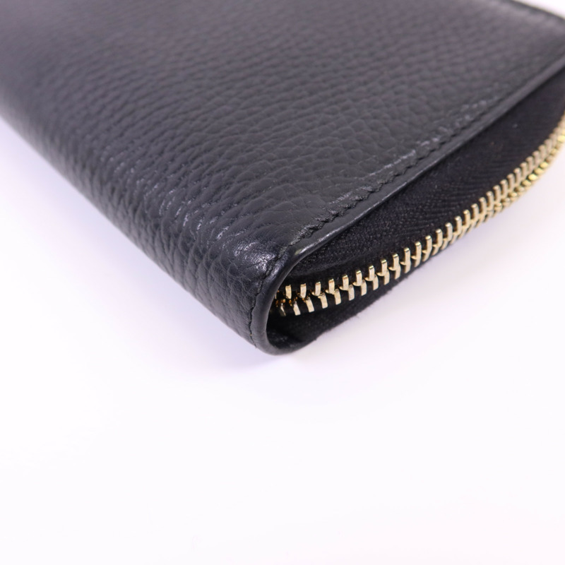 GUCCI 牛皮皮革Round Wallet金扣錢包-13