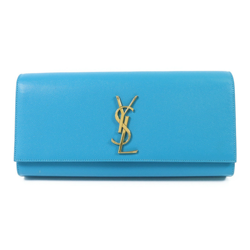 SAINT LAURENT 牛皮皮革Clutch Bag金扣手拿包-0