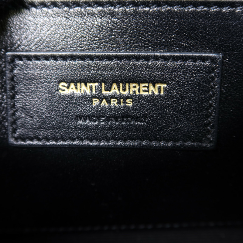 SAINT LAURENT 牛皮皮革Clutch Bag金扣手拿包-6