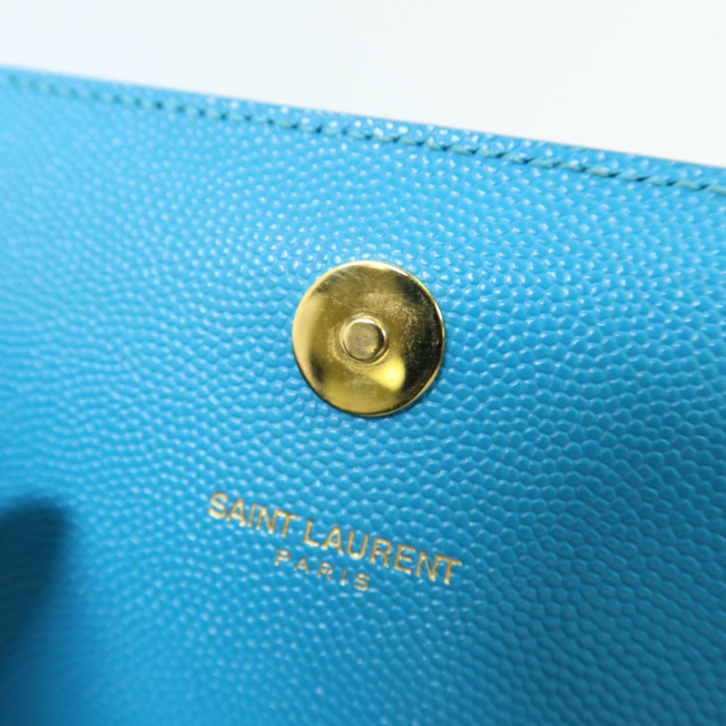 SAINT LAURENT 牛皮皮革Clutch Bag金扣手拿包-9